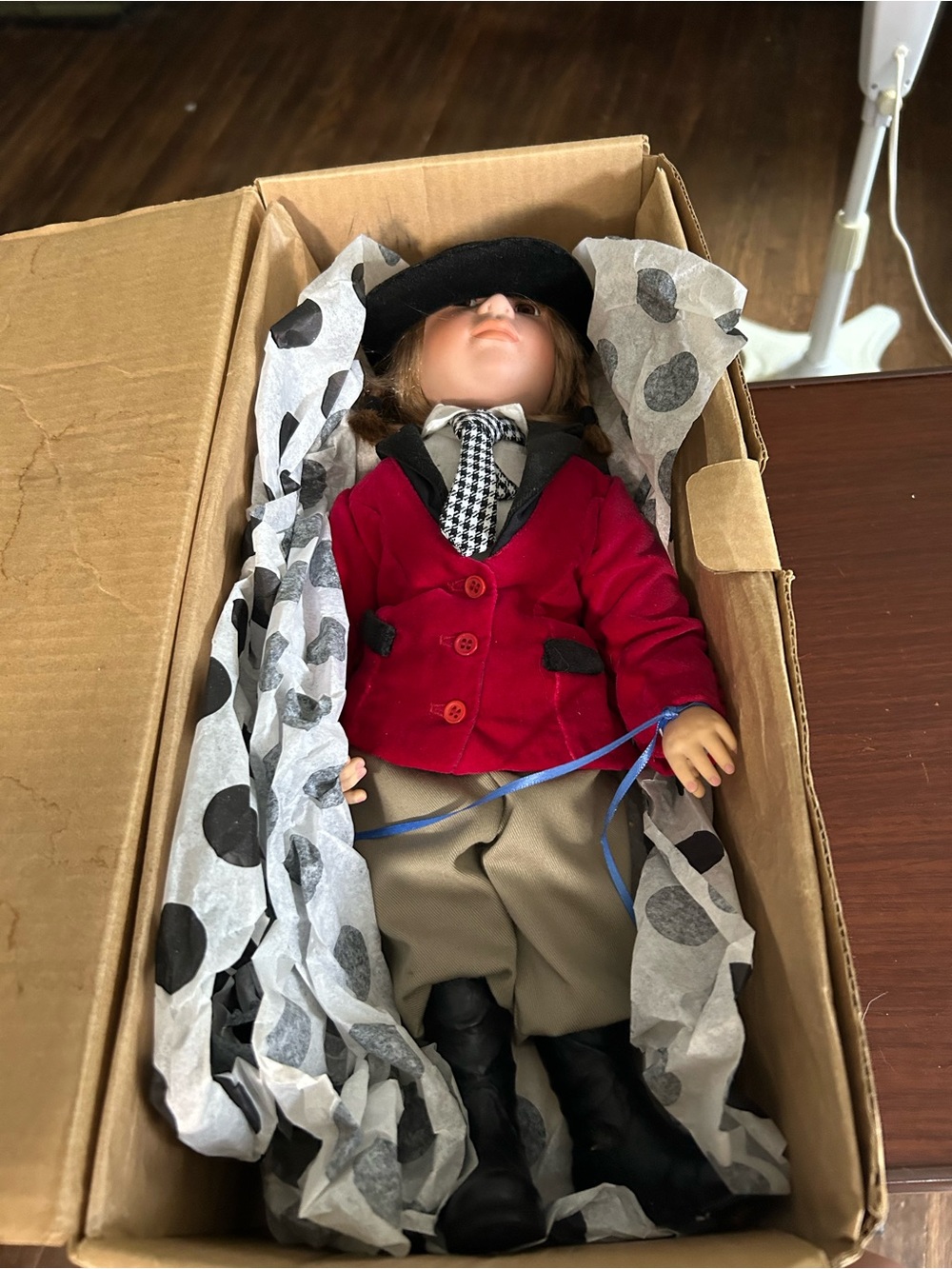 Vintage Boyd’sDoll in Red Jacket and Black Hat, Equestrian Jill #4701, from 1979